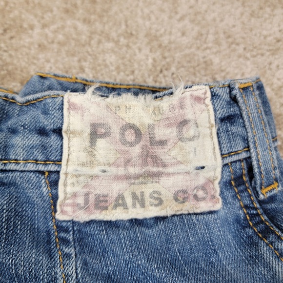 Polo Jeans Co. Mens Denim Cargo Jort Shorts Blue Jean Casual Size Sz 34 Vintage - Picture 8 of 8